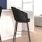 Flash Furniture 30" Black LeatherSoft Barstool with Wood Legs, PK 2 2-AY-1928-30-BK-GG - alternate 9